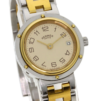 HERMES エルメス クリッパー 腕時計 SS レディース 中古