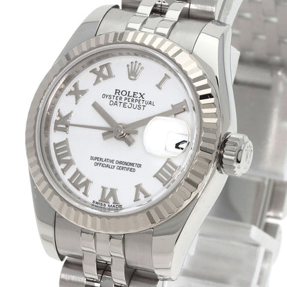 ROLEX ロレックス 179174 デイトジャスト ホワイトローマ 腕時計 SS レディース 中古