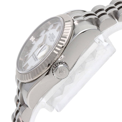 ROLEX ロレックス 179174 デイトジャスト ホワイトローマ 腕時計 SS レディース 中古