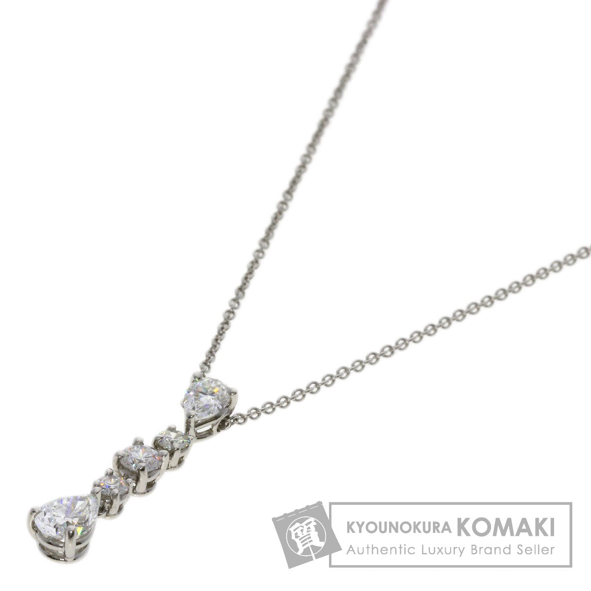 TIFFANY&Co. ティファニー スウイング ドロップ ダイヤモンド ネックレス PT950 レディース 中古