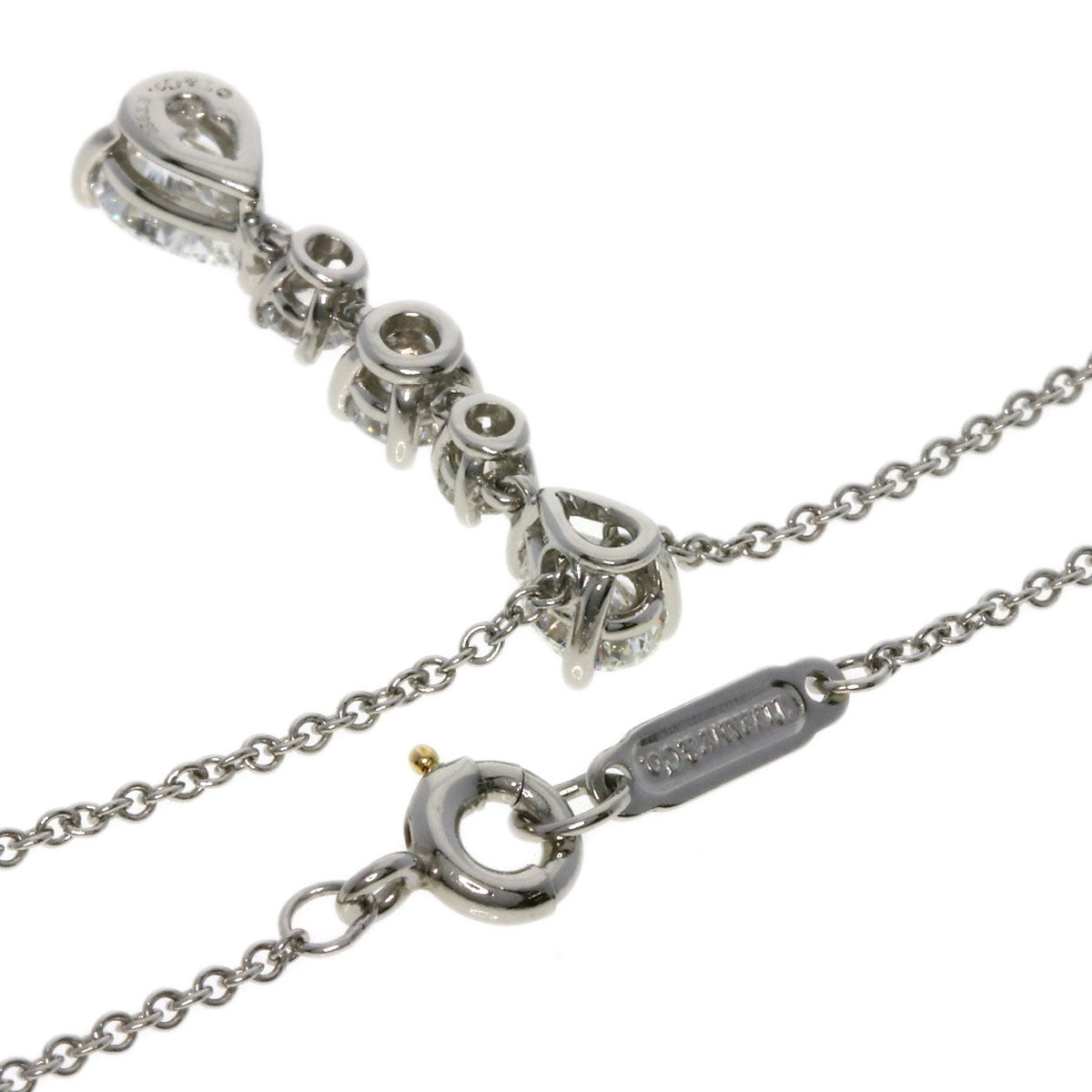 TIFFANY&Co. ティファニー スウイング ドロップ ダイヤモンド ネックレス PT950 レディース 中古