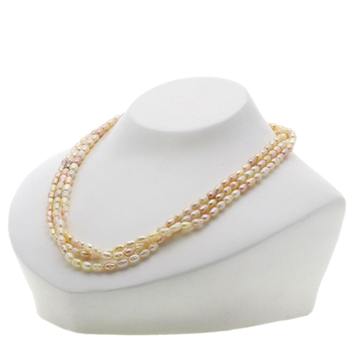 SELECT JEWELRY セレクトジュエリー 淡水パール 真珠 2本セット ネックレス SV レディース 中古
