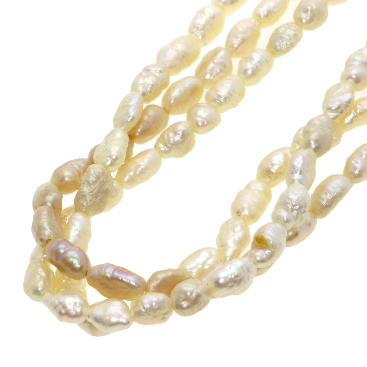 SELECT JEWELRY セレクトジュエリー 淡水パール 真珠 2本セット ネックレス SV レディース 中古