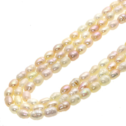 SELECT JEWELRY セレクトジュエリー 淡水パール 真珠 2本セット ネックレス SV レディース 中古