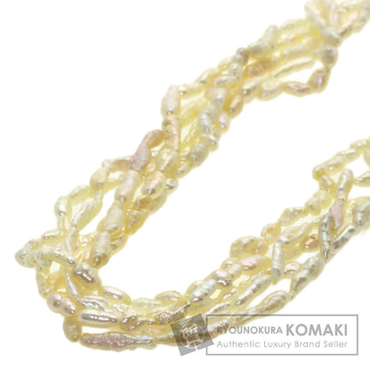 SELECT JEWELRY セレクトジュエリー 淡水パール 真珠 5連 ネックレス SV レディース 中古