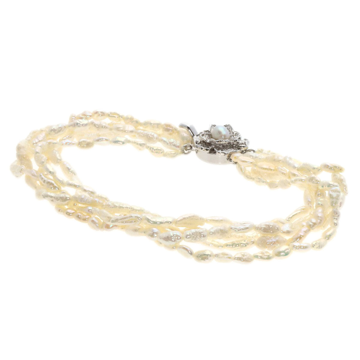SELECT JEWELRY セレクトジュエリー ケシパール 真珠 ブレスレット SV レディース 中古