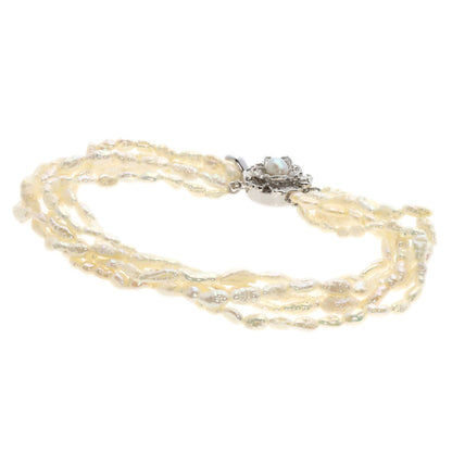 SELECT JEWELRY セレクトジュエリー ケシパール 真珠 ブレスレット SV レディース 中古