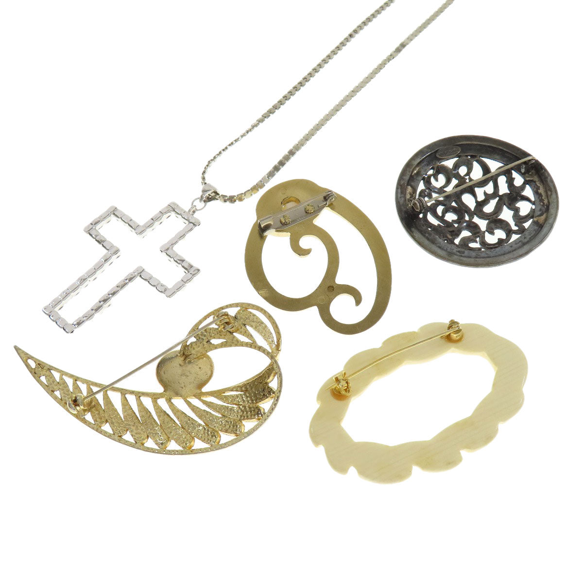 SELECT JEWELRY セレクトジュエリー ブローチ カンザシ ネックレス 10点セット ブローチ 金属製 レディース 中古
