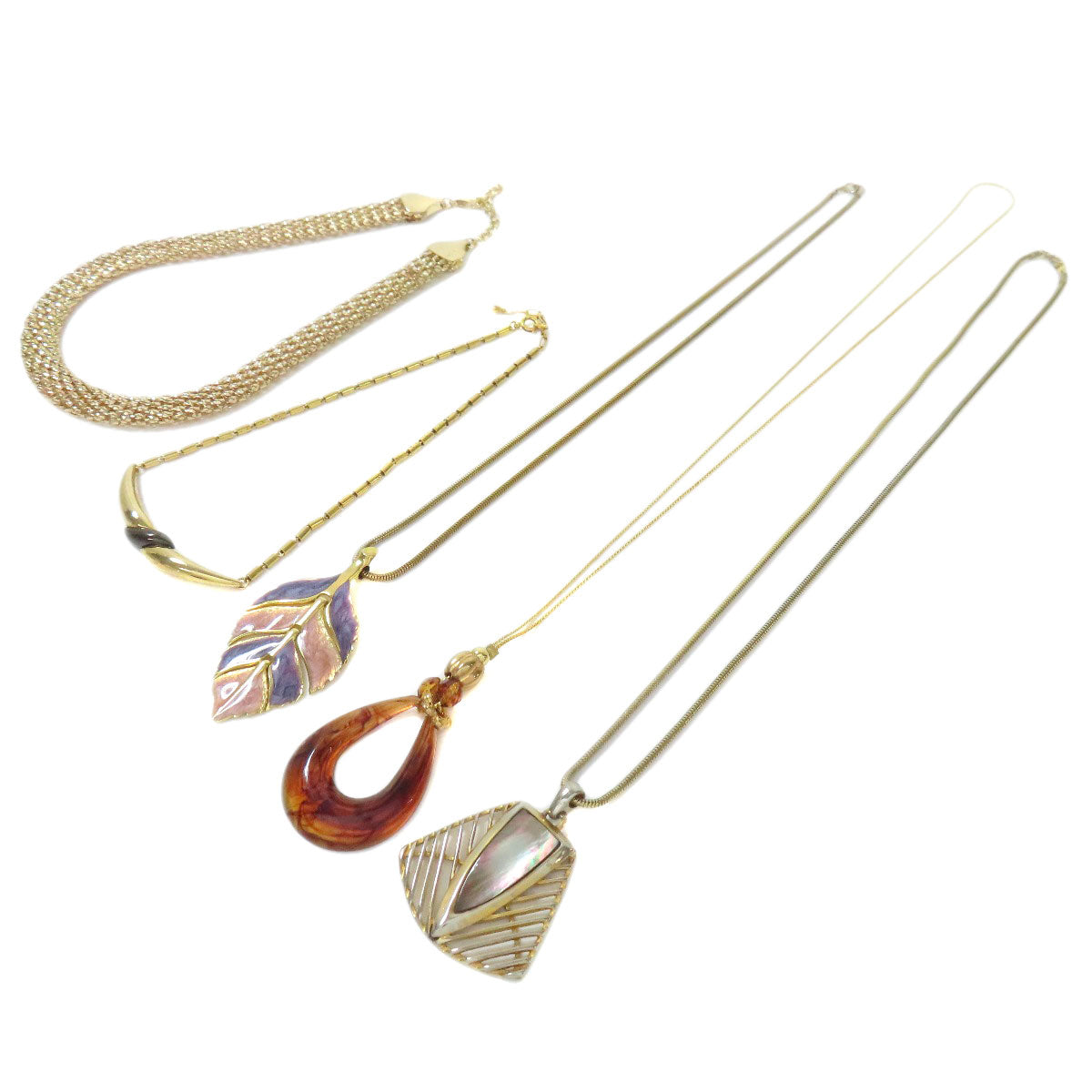 SELECT JEWELRY セレクトジュエリー ネックレス5本セット ネックレス 金属製 レディース 中古
