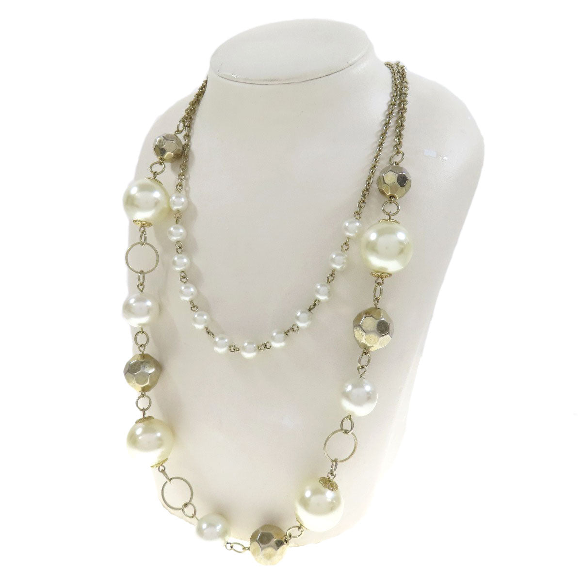 SELECT JEWELRY セレクトジュエリー ネックレス6本セット フェイクパール ネックレス 金属製 レディース 中古