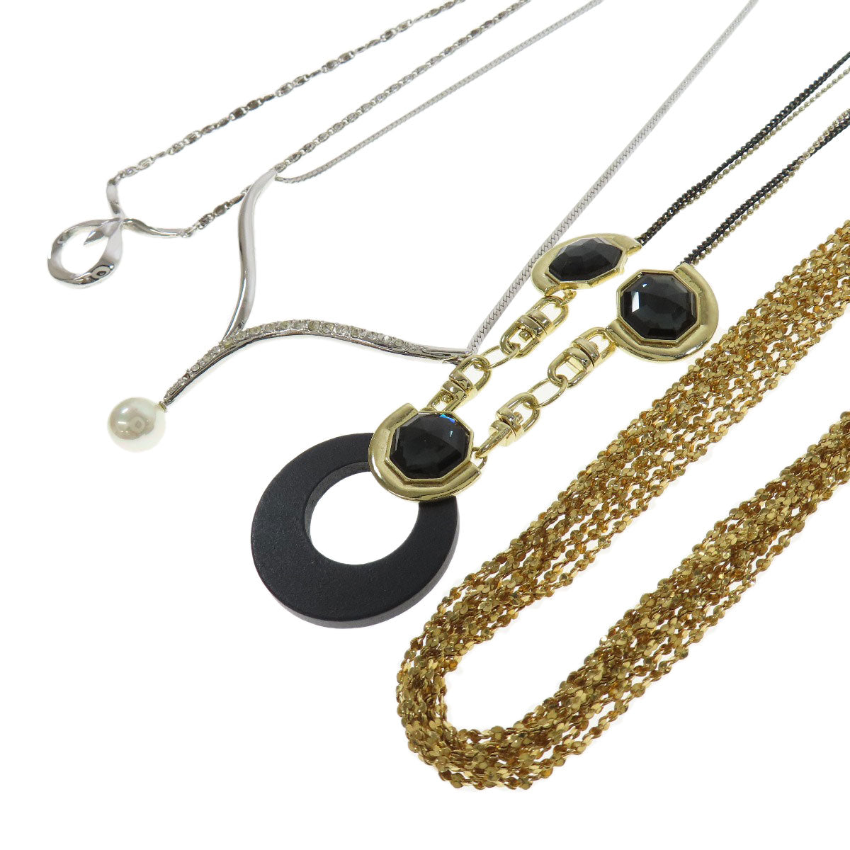 SELECT JEWELRY セレクトジュエリー ネックレス6本セット フェイクパール ネックレス 金属製 レディース 中古