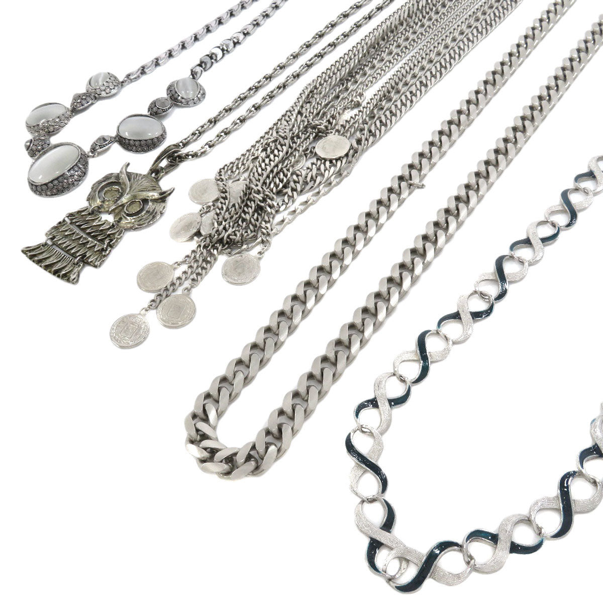 SELECT JEWELRY セレクトジュエリー ネックレス 5点セット ネックレス ステンレス レディース 中古