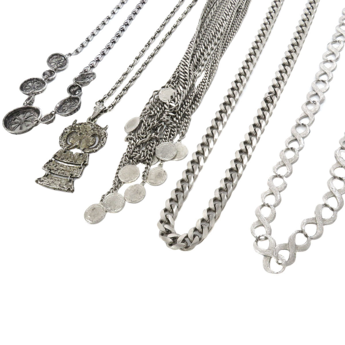 SELECT JEWELRY セレクトジュエリー ネックレス 5点セット ネックレス ステンレス レディース 中古