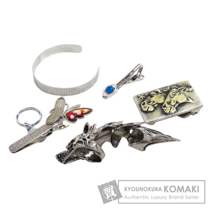 SELECT JEWELRY セレクトジュエリー リング バックル タイタック キーホルダー ブレス(般若心経) 5個セット リング・指輪 金属製 レディース 中古