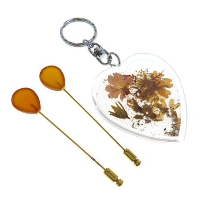 SELECT JEWELRY セレクトジュエリー イヤリング　ピンブローチ キーホルダー 5点セット イヤリング 金属製 レディース 中古