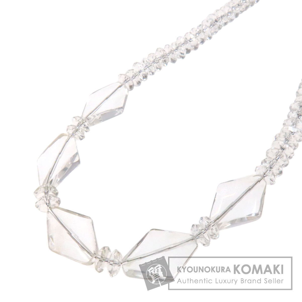 SELECT JEWELRY セレクトジュエリー 水晶 クリスタル ネックレス SV レディース 中古