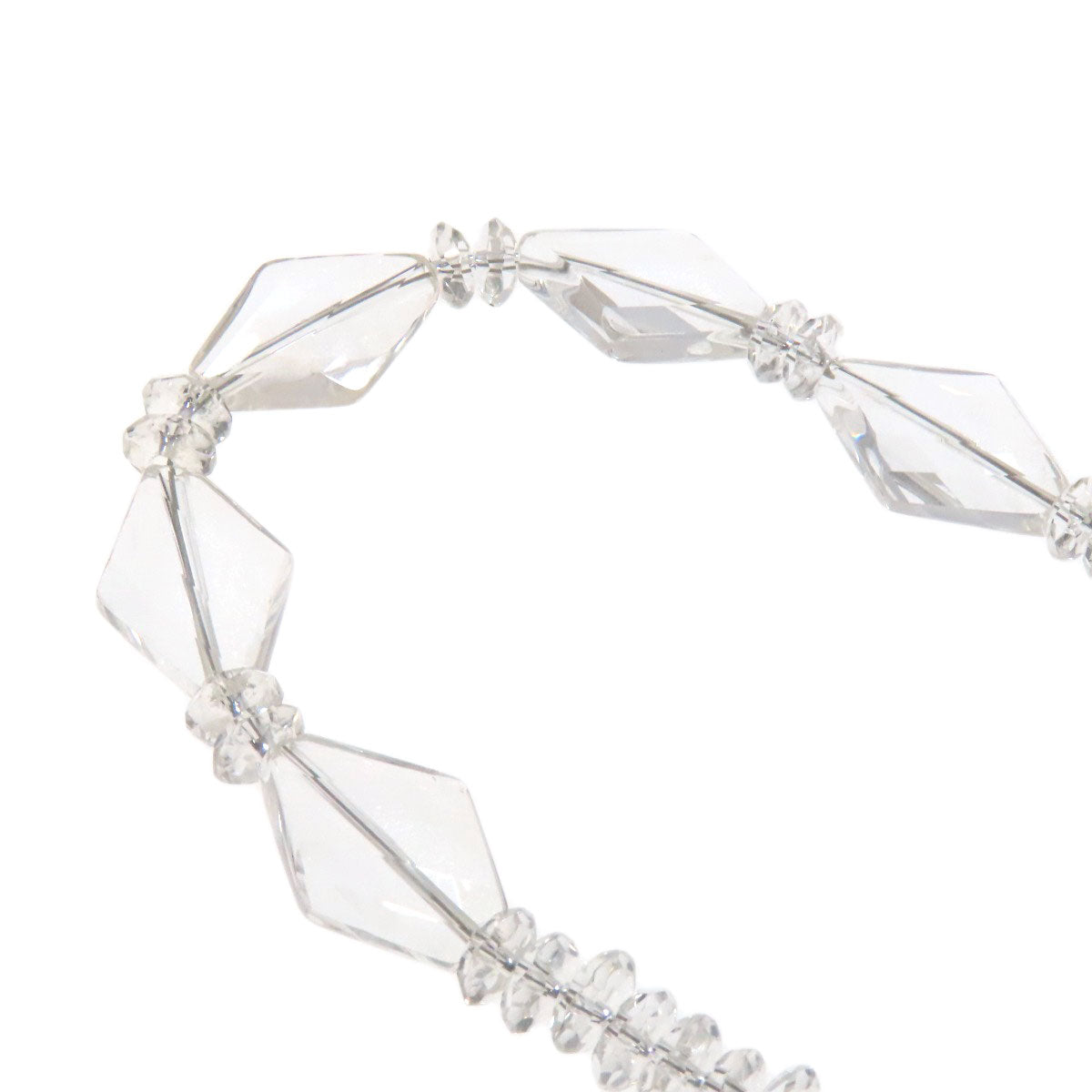 SELECT JEWELRY セレクトジュエリー 水晶 クリスタル ネックレス SV レディース 中古