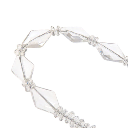 SELECT JEWELRY セレクトジュエリー 水晶 クリスタル ネックレス SV レディース 中古