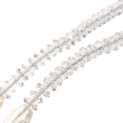 SELECT JEWELRY セレクトジュエリー 水晶 クリスタル ネックレス SV レディース 中古