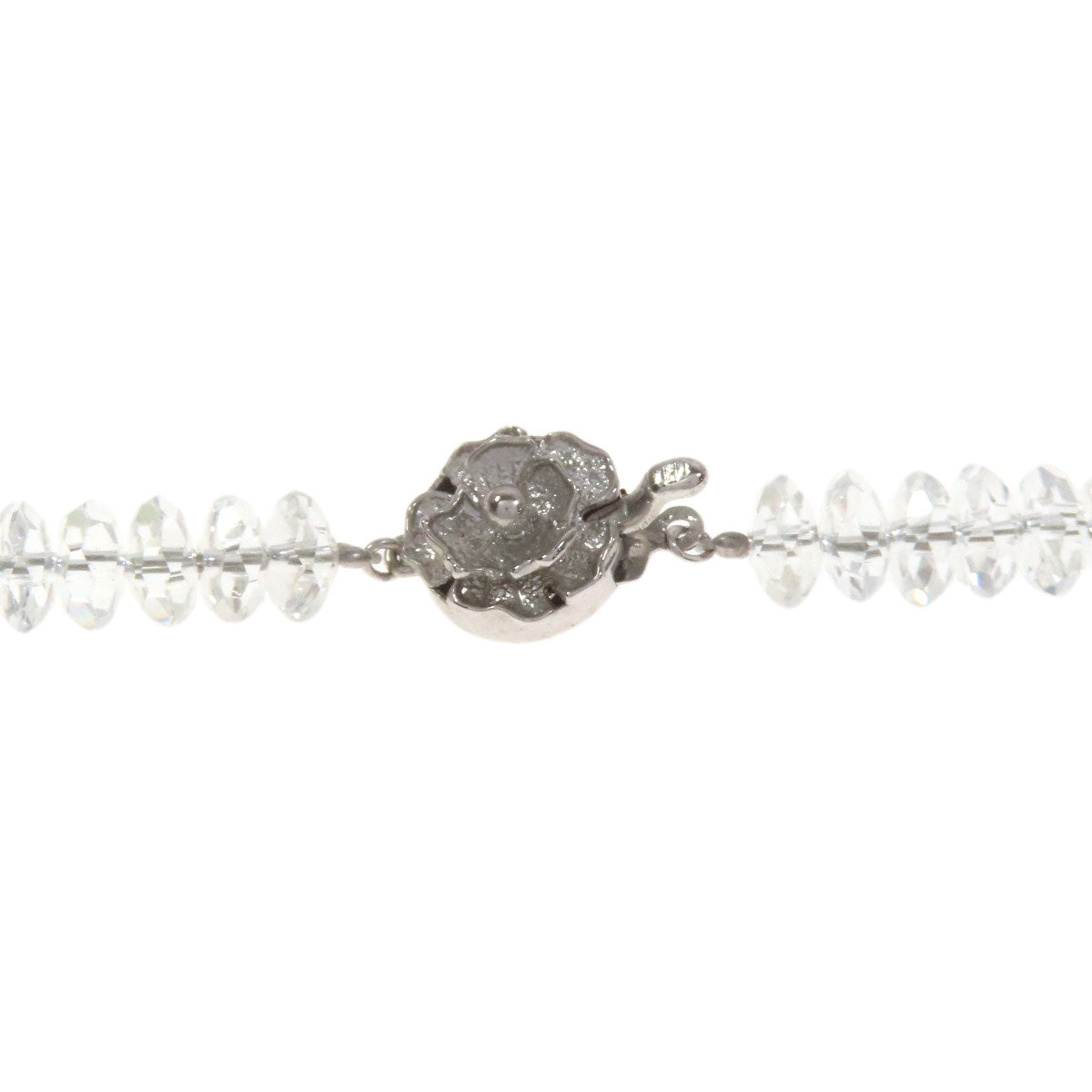 SELECT JEWELRY セレクトジュエリー 水晶 クリスタル ネックレス SV レディース 中古
