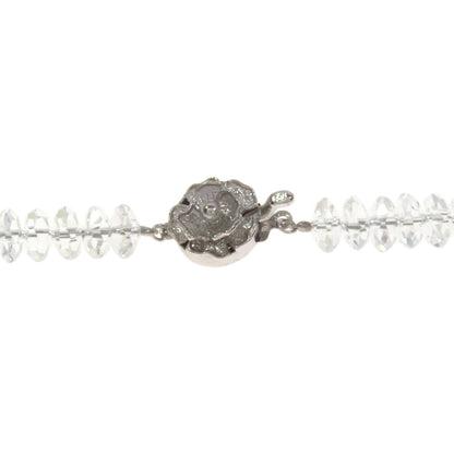 SELECT JEWELRY セレクトジュエリー 水晶 クリスタル ネックレス SV レディース 中古