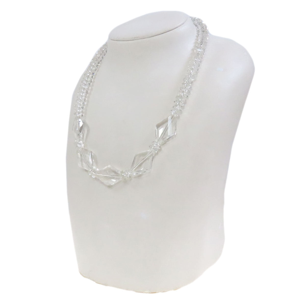 SELECT JEWELRY セレクトジュエリー 水晶 クリスタル ネックレス SV レディース 中古