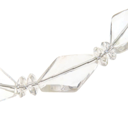 SELECT JEWELRY セレクトジュエリー 水晶 クリスタル ネックレス SV レディース 中古
