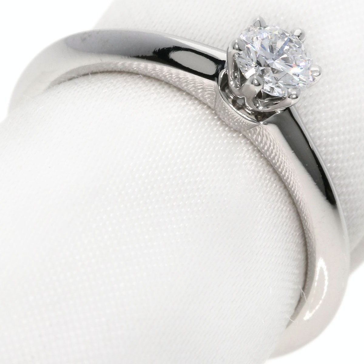 TIFFANY&Co. ティファニー ソリティア ダイヤモンド ナイフエッジ リング・指輪 PT950 レディース 中古