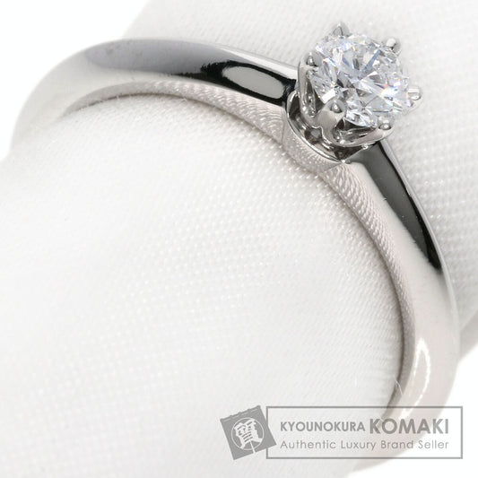 TIFFANY&Co. ティファニー ソリティア ダイヤモンド ナイフエッジ リング・指輪 PT950 レディース 中古