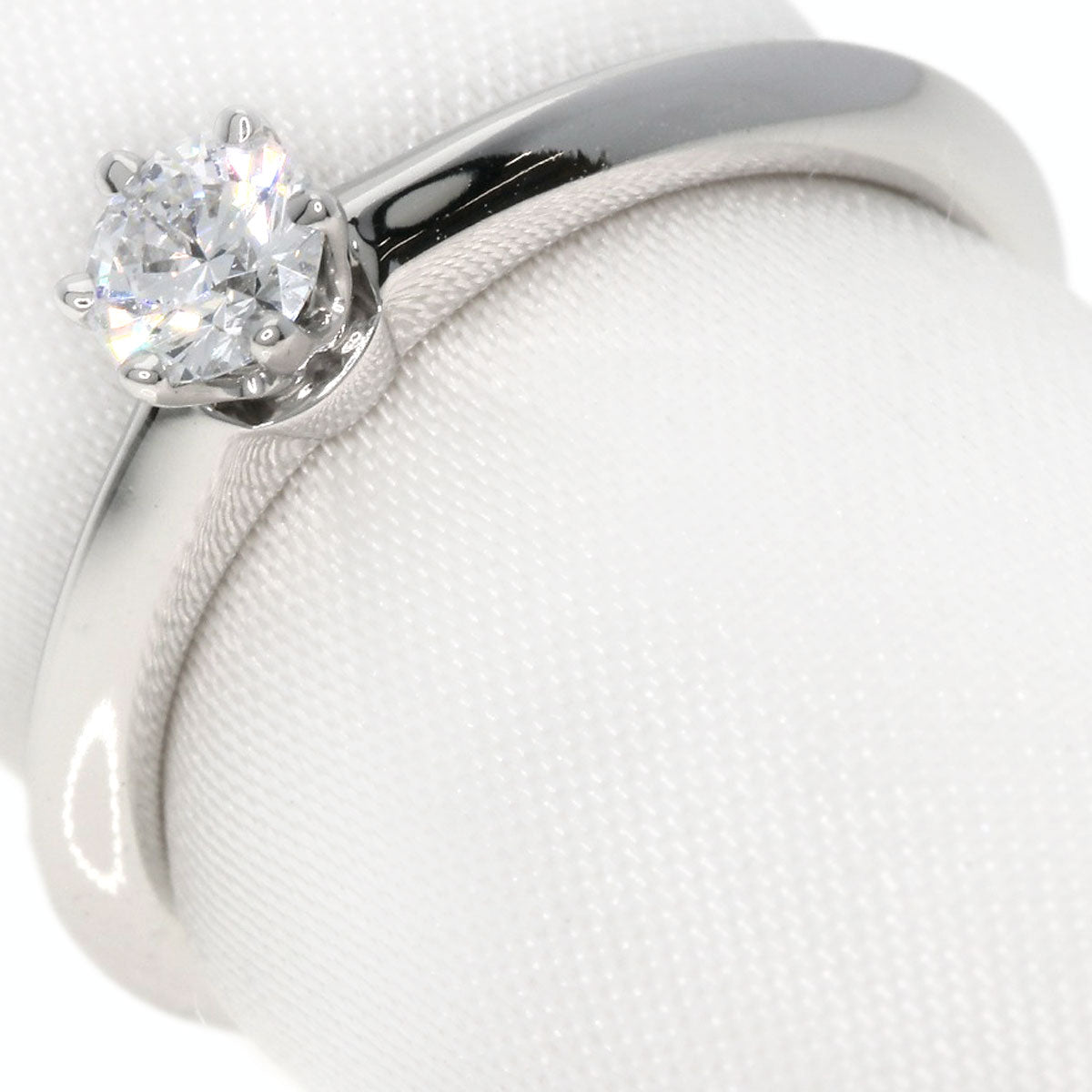 TIFFANY&Co. ティファニー ソリティア ダイヤモンド ナイフエッジ リング・指輪 PT950 レディース 中古