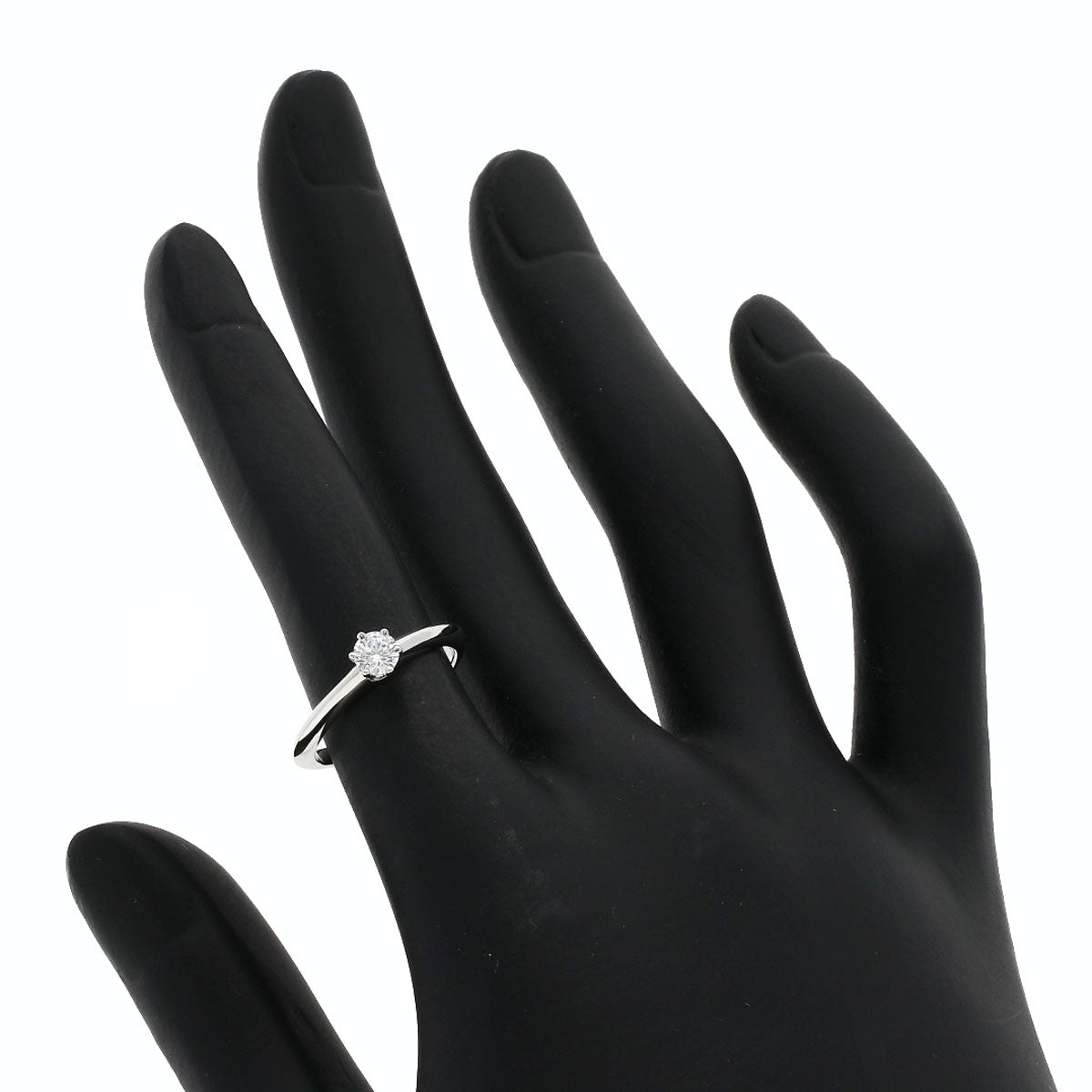 TIFFANY&Co. ティファニー ソリティア ダイヤモンド ナイフエッジ リング・指輪 PT950 レディース 中古