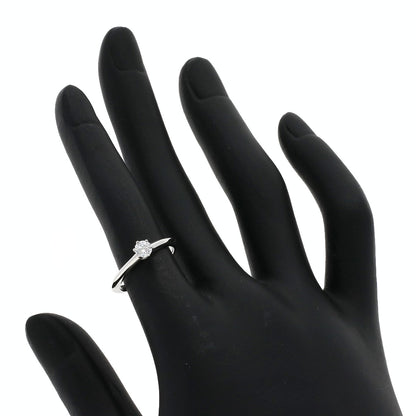 TIFFANY&Co. ティファニー ソリティア ダイヤモンド ナイフエッジ リング・指輪 PT950 レディース 中古