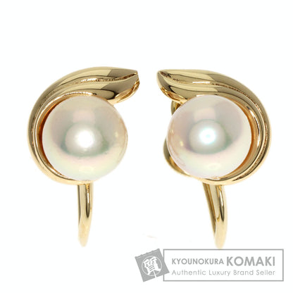 MIKIMOTO ミキモト パール 真珠 イヤリング K14YG レディース 中古