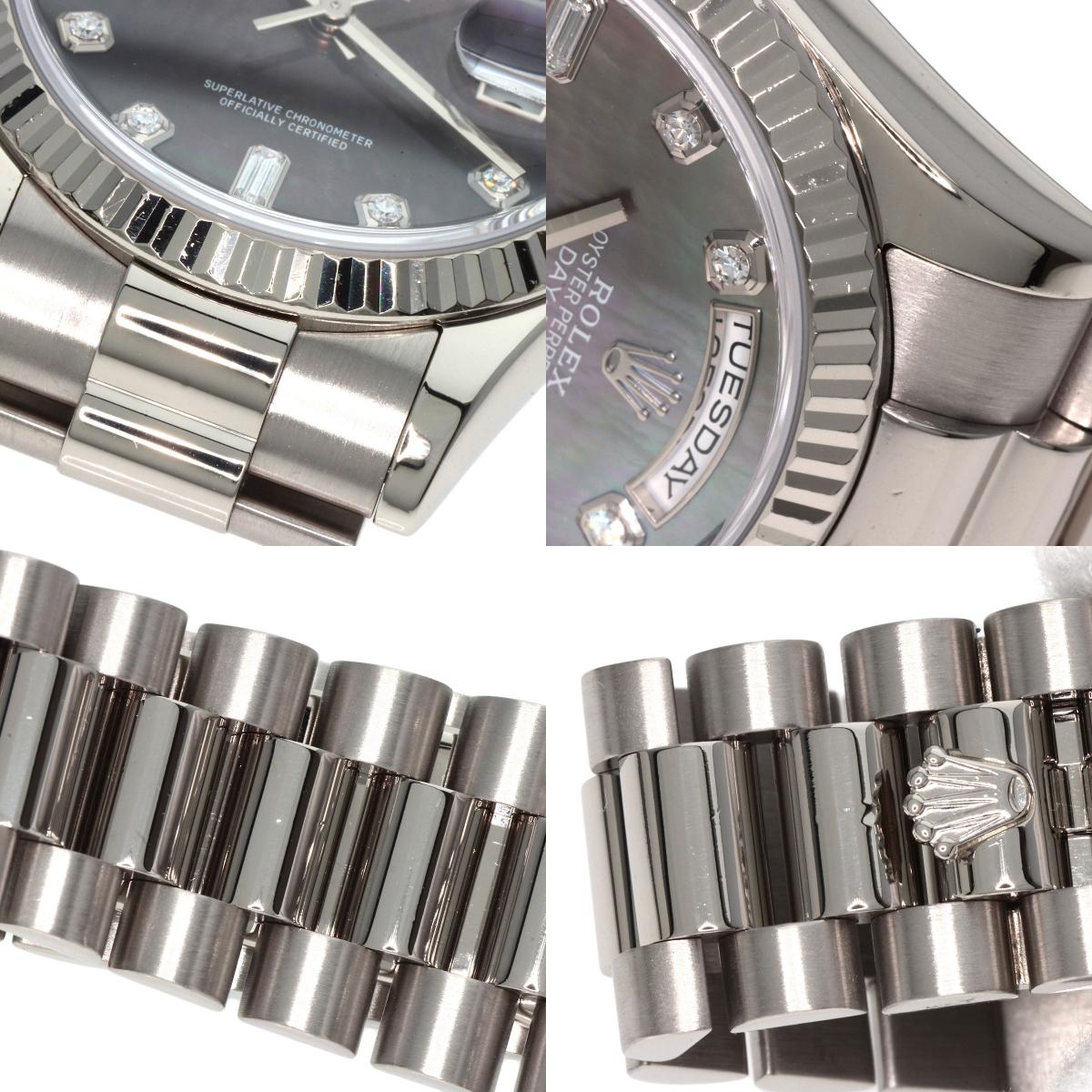 ROLEX ロレックス 118239NA デイデイト 10P ダイヤモンド 腕時計 K18WG メンズ 中古