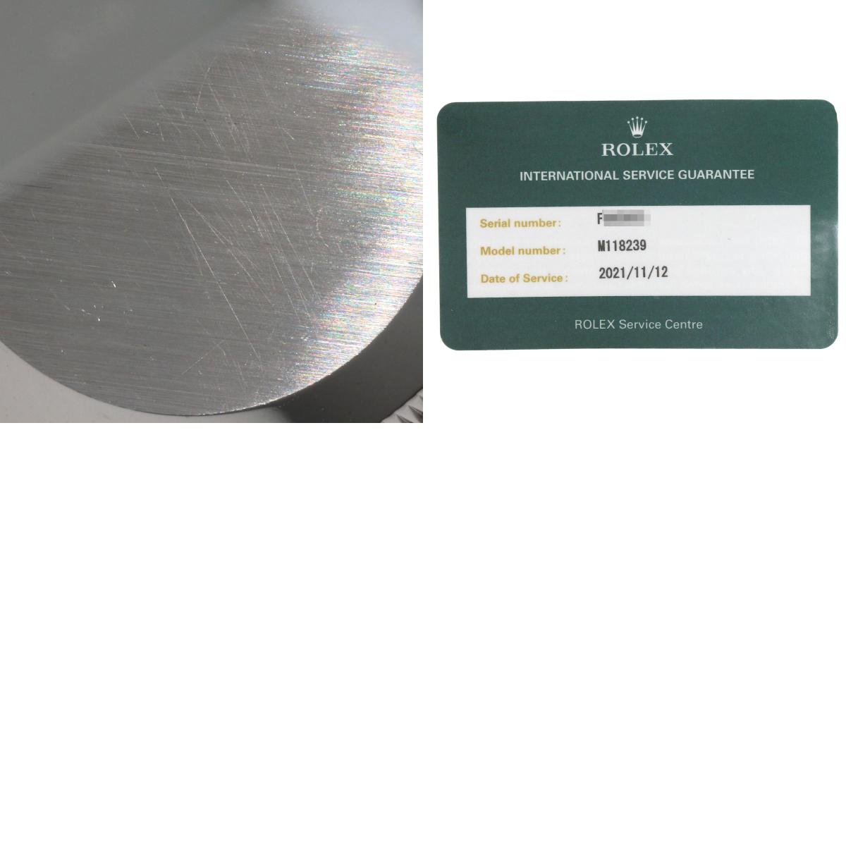 ROLEX ロレックス 118239NA デイデイト 10P ダイヤモンド 腕時計 K18WG メンズ 中古