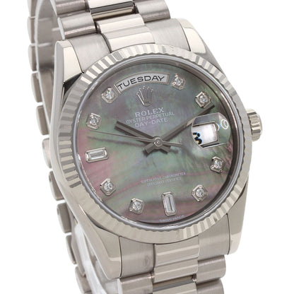 ROLEX ロレックス 118239NA デイデイト 10P ダイヤモンド 腕時計 K18WG メンズ 中古