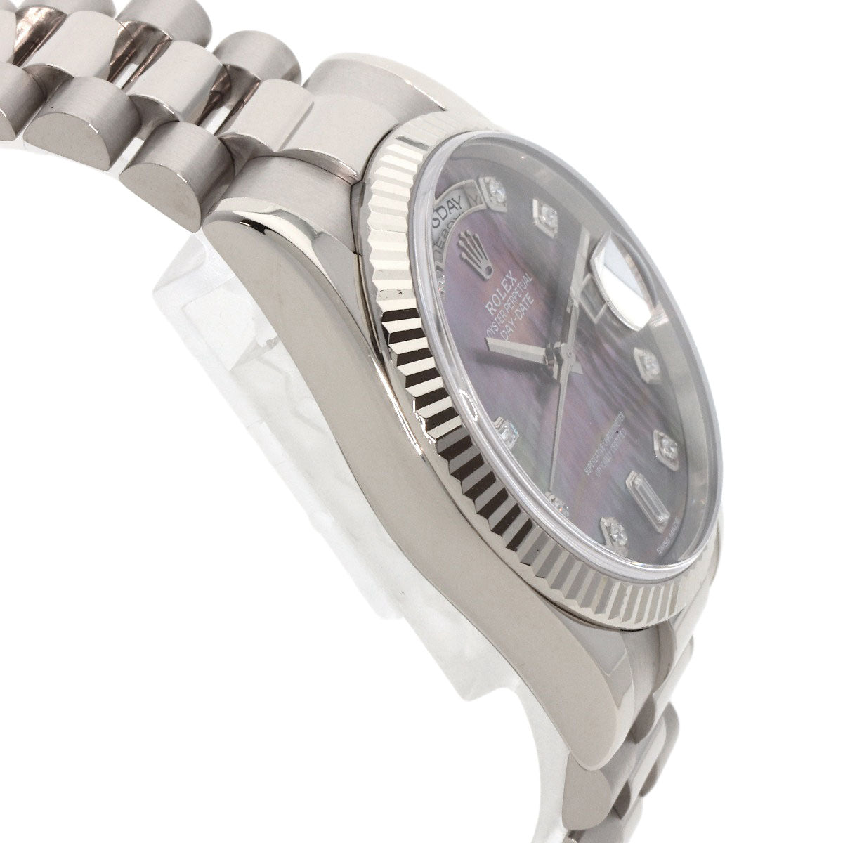 ROLEX ロレックス 118239NA デイデイト 10P ダイヤモンド 腕時計 K18WG メンズ 中古