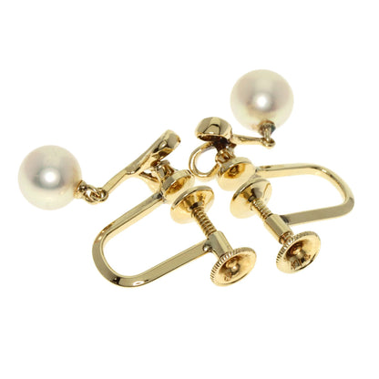 MIKIMOTO ミキモト アコヤパール 真珠 イヤリング K14YG レディース 中古