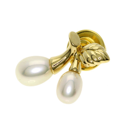 MIKIMOTO ミキモト サクランボ ブローチ K18YG レディース 中古