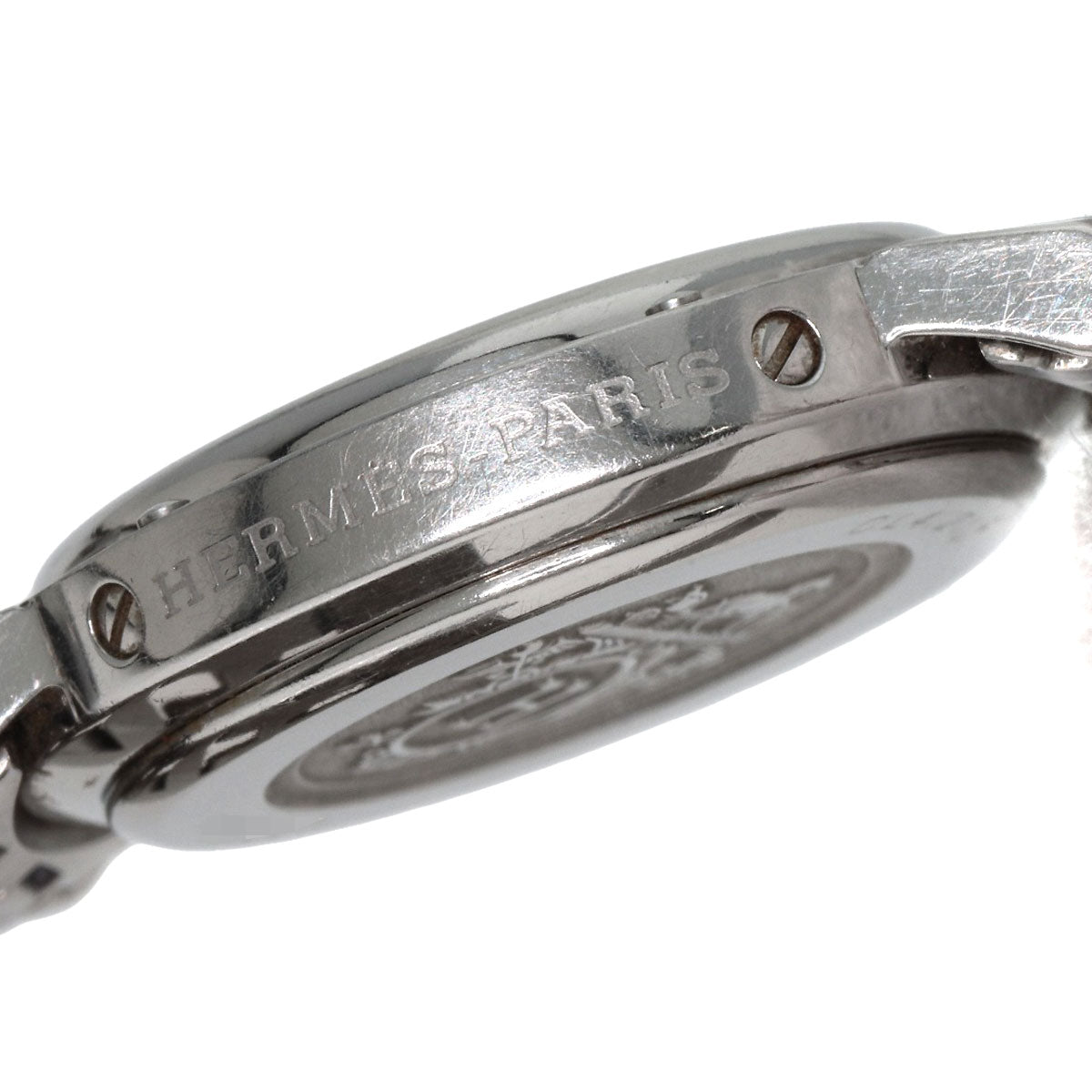 HERMES エルメス CL4.210 クリッパー 腕時計 SS レディース 中古