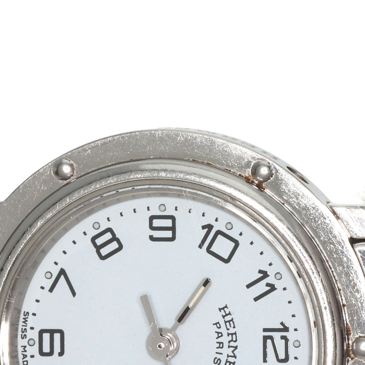HERMES エルメス CL4.210 クリッパー 腕時計 SS レディース 中古