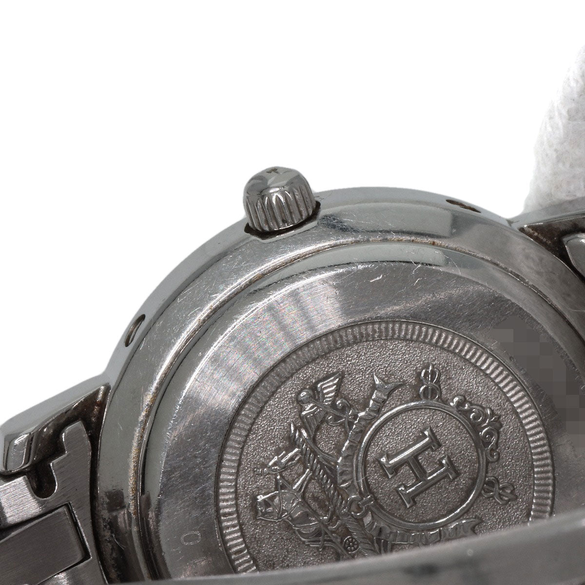 HERMES エルメス CL4.210 クリッパー 腕時計 SS レディース 中古