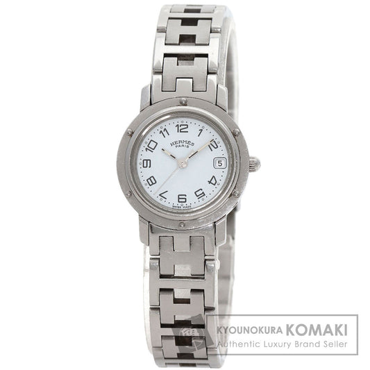 HERMES エルメス CL4.210 クリッパー 腕時計 SS レディース 中古