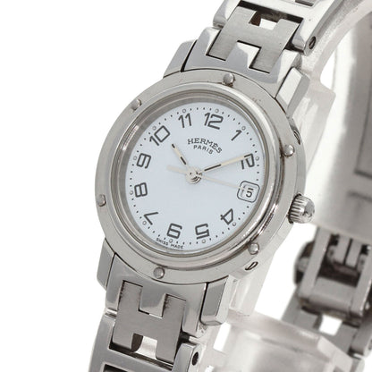 HERMES エルメス CL4.210 クリッパー 腕時計 SS レディース 中古