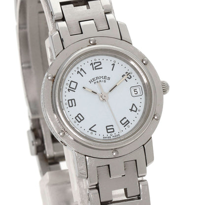 HERMES エルメス CL4.210 クリッパー 腕時計 SS レディース 中古