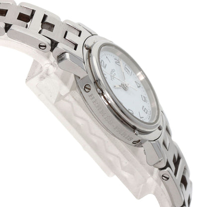 HERMES エルメス CL4.210 クリッパー 腕時計 SS レディース 中古