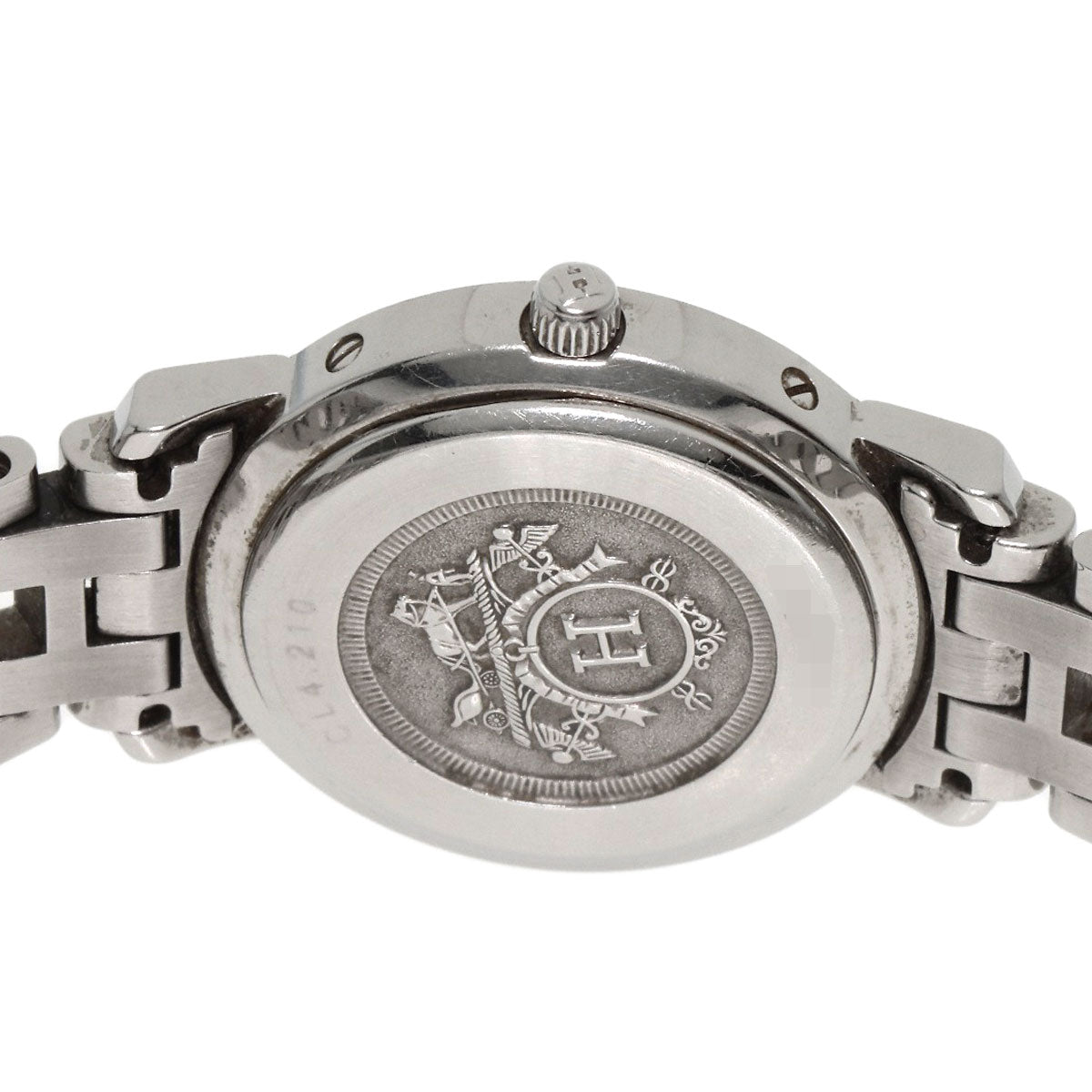 HERMES エルメス CL4.210 クリッパー 腕時計 SS レディース 中古