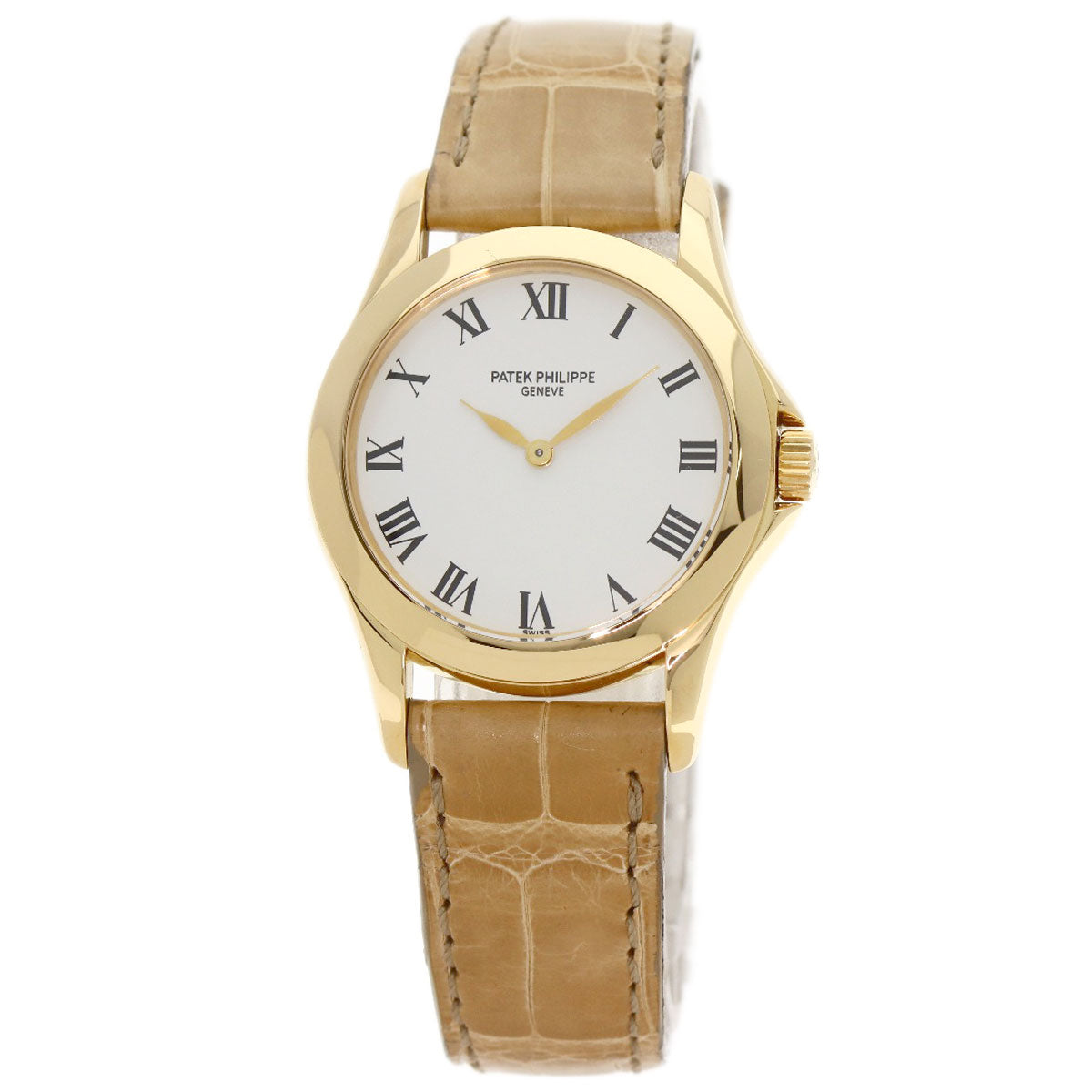 PATEK PHILIPPE パテックフィリップ 4905J-001 カラトラバ 腕時計 K18YG レディース 中古