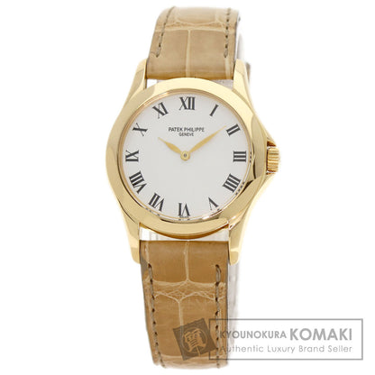PATEK PHILIPPE パテックフィリップ 4905J-001 カラトラバ 腕時計 K18YG レディース 中古