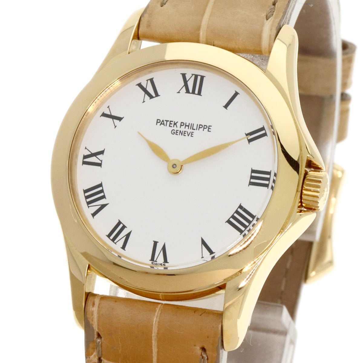 PATEK PHILIPPE パテックフィリップ 4905J-001 カラトラバ 腕時計 K18YG レディース 中古